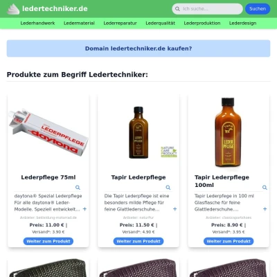 Screenshot ledertechniker.de