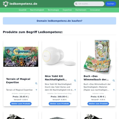 Screenshot ledkompetenz.de