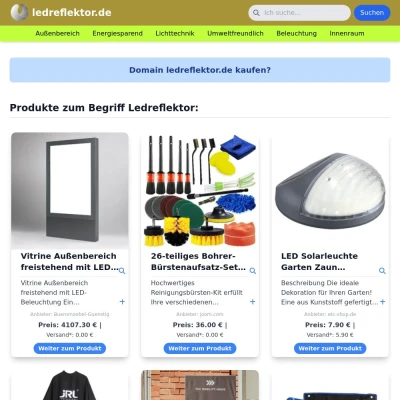 Screenshot ledreflektor.de