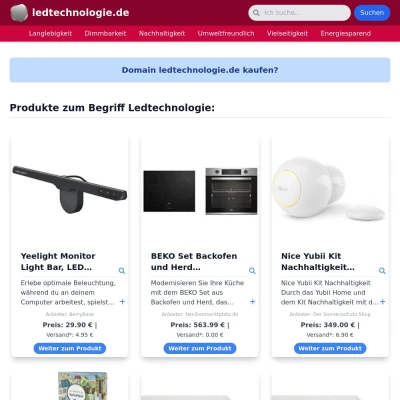 Screenshot ledtechnologie.de