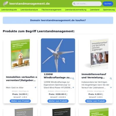 Screenshot leerstandmanagement.de