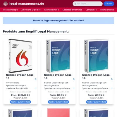 Screenshot legal-management.de