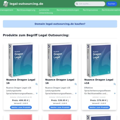 Screenshot legal-outsourcing.de