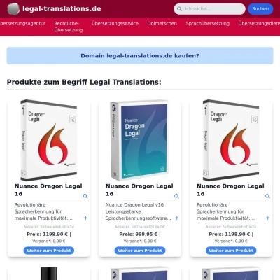 Screenshot legal-translations.de