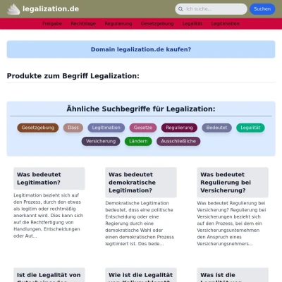 Screenshot legalization.de