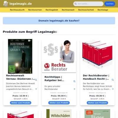 Screenshot legalmagic.de
