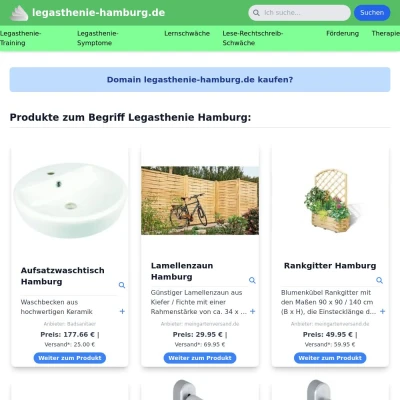 Screenshot legasthenie-hamburg.de