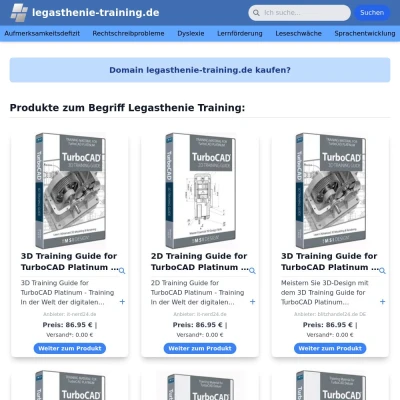 Screenshot legasthenie-training.de