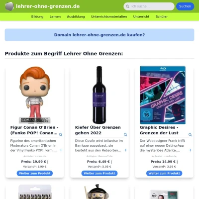 Screenshot lehrer-ohne-grenzen.de
