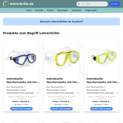 Screenshot lehrerbrille.de