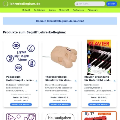 Screenshot lehrerkollegium.de