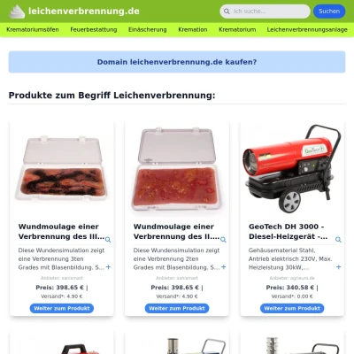 Screenshot leichenverbrennung.de