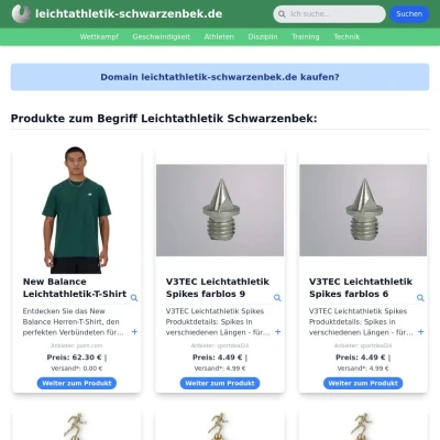 Screenshot leichtathletik-schwarzenbek.de