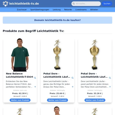 Screenshot leichtathletik-tv.de