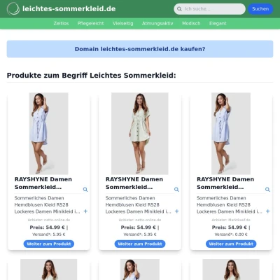 Screenshot leichtes-sommerkleid.de