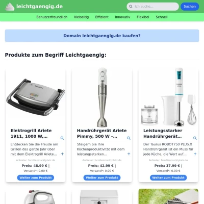 Screenshot leichtgaengig.de