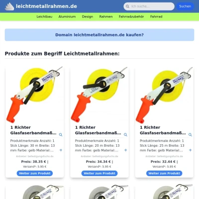 Screenshot leichtmetallrahmen.de