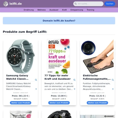 Screenshot leifit.de