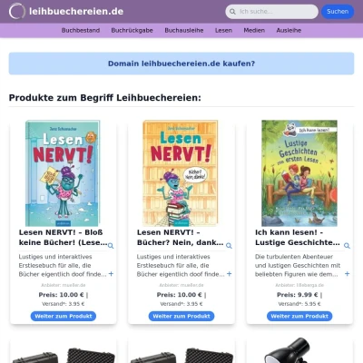 Screenshot leihbuechereien.de