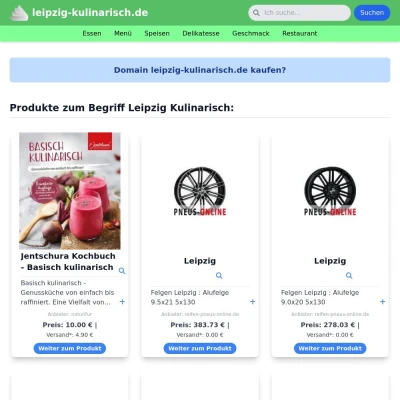 Screenshot leipzig-kulinarisch.de