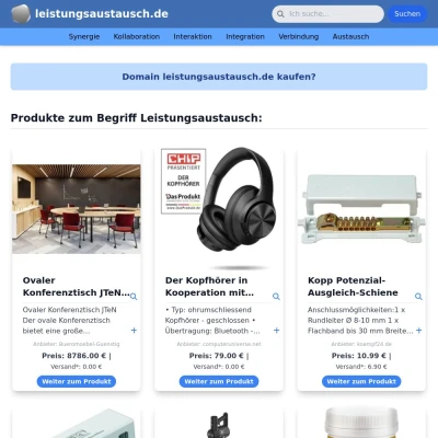 Screenshot leistungsaustausch.de