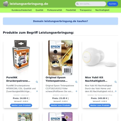 Screenshot leistungserbringung.de