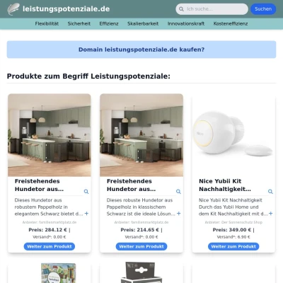 Screenshot leistungspotenziale.de