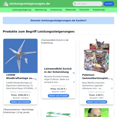 Screenshot leistungssteigerungen.de