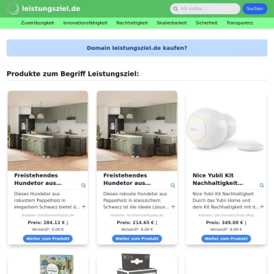 Screenshot leistungsziel.de