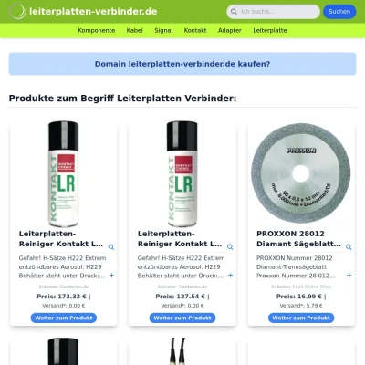 Screenshot leiterplatten-verbinder.de