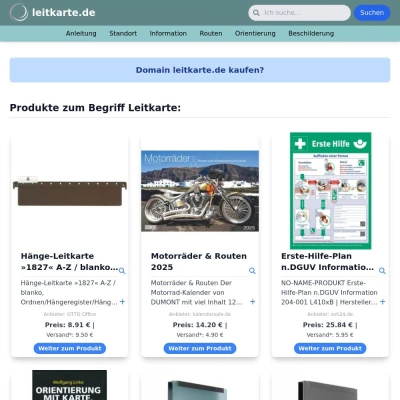 Screenshot leitkarte.de
