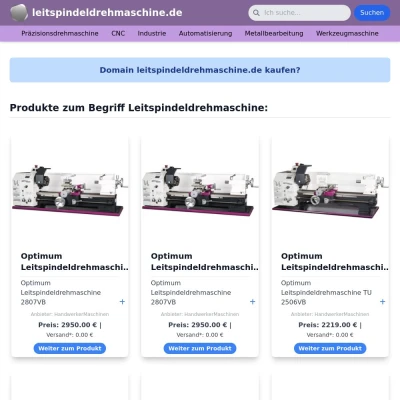 Screenshot leitspindeldrehmaschine.de