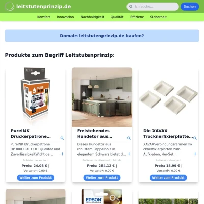 Screenshot leitstutenprinzip.de