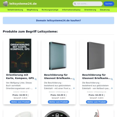 Screenshot leitsysteme24.de