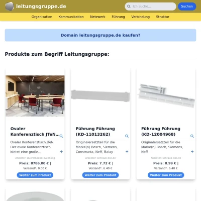 Screenshot leitungsgruppe.de