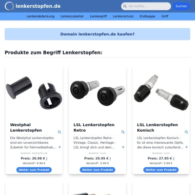 Screenshot lenkerstopfen.de