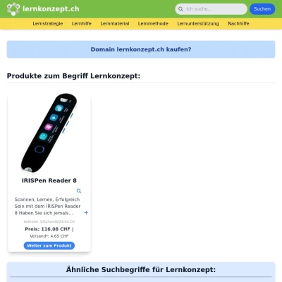 Screenshot lernkonzept.ch