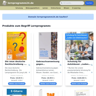 Screenshot lernprogramm24.de