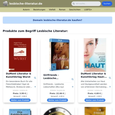 Screenshot lesbische-literatur.de