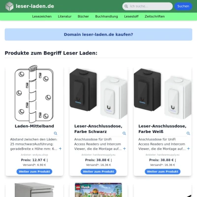 Screenshot leser-laden.de