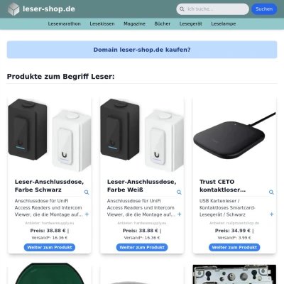 Screenshot leser-shop.de