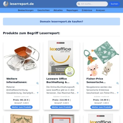 Screenshot leserreport.de