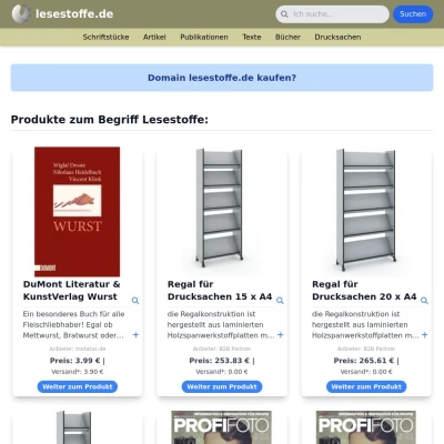 Screenshot lesestoffe.de