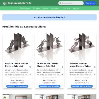 Screenshot lesquaisdulivre.fr