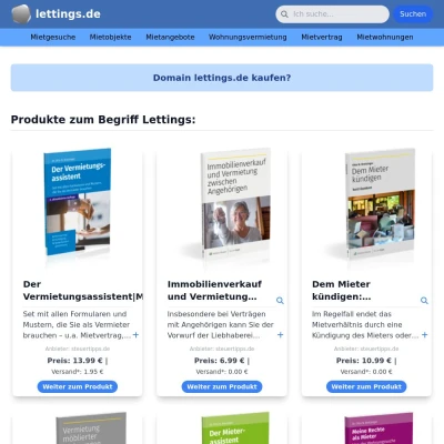 Screenshot lettings.de