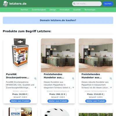 Screenshot letztere.de