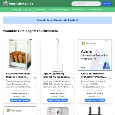 Screenshot leuchtboxen.de