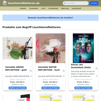 Screenshot leuchtenreflektoren.de