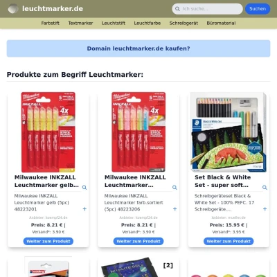 Screenshot leuchtmarker.de