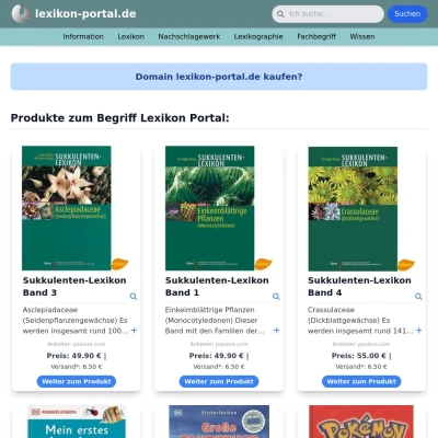 Screenshot lexikon-portal.de